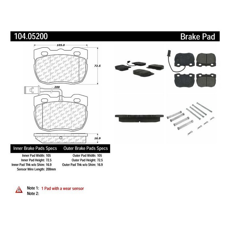 StopTech Street Brake Pads with Shims & Hardware for Defender - Image 3