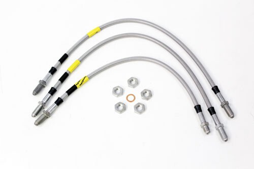 TerraFirma 3 Line 2 inch Extended Stainless Steel Brake Hose Kit Def 90 up to 1999