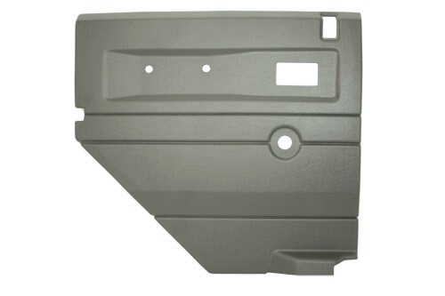 TerraFirma LGrey LH Push Button Rear Door Card with Manual Windows for Defender upto 2007