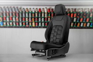 Project Kahn Comfort Leather Interior - Volcanic Black for 2020+ Defender 90 - Image 2