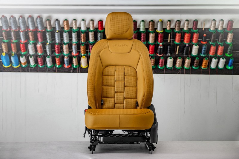 Project Kahn Comfort Leather Interior Volcanic Yellow - 3D Modular Design for 2020+ Defender 130