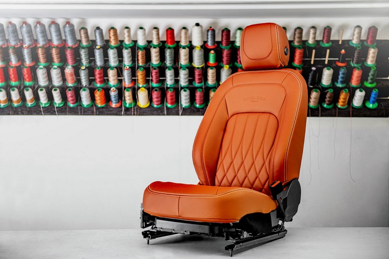 Project Kahn Comfort Leather Interior - Volcanic Orange for 2020+ Defender 110 - Image 2