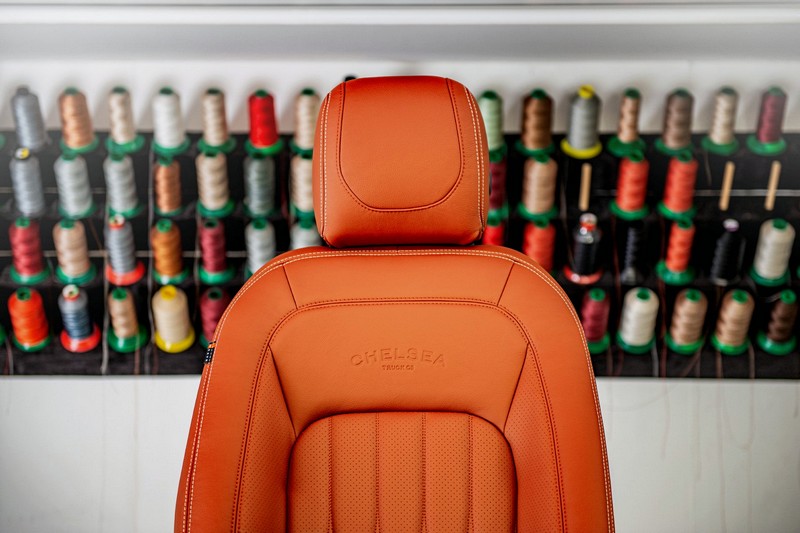 Project Kahn Comfort Leather Interior - Volcanic Orange for 2020+ Defender 110 - Image 3