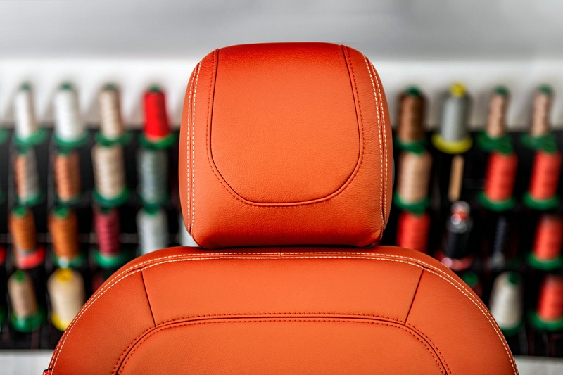Project Kahn Comfort Leather Interior - Volcanic Orange for 2020+ Defender 110 - Image 4