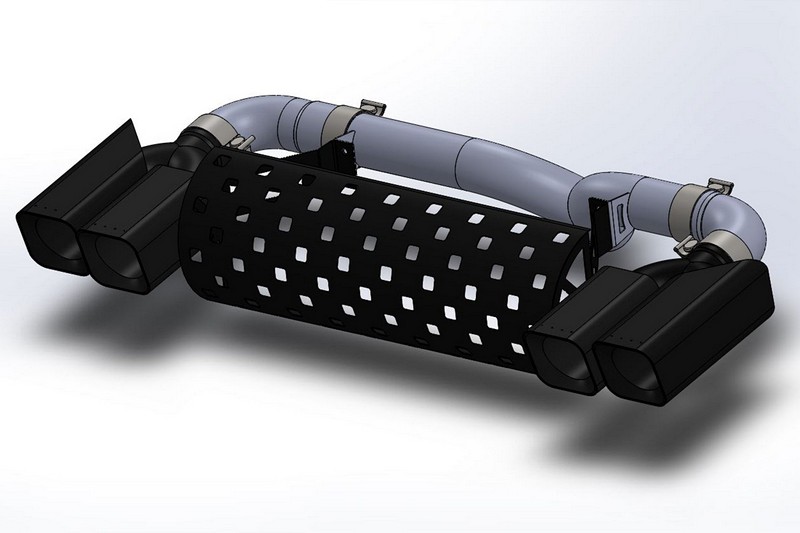 Project Kahn Quad Exhaust System for 2020+ Defender 110 2.0 Petrol - Image 6