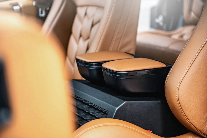 Project Kahn Sport Leather Interior - Caramel 3D Herringbone Design for Defender 110 - Image 9