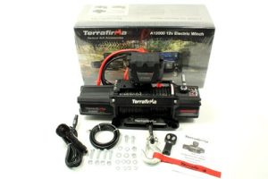 TerrarFirma Winch - Synthetic Rope Wireless + Cable Remote Control for All Vehicles