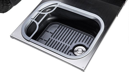 Collapsible sink with drain sales