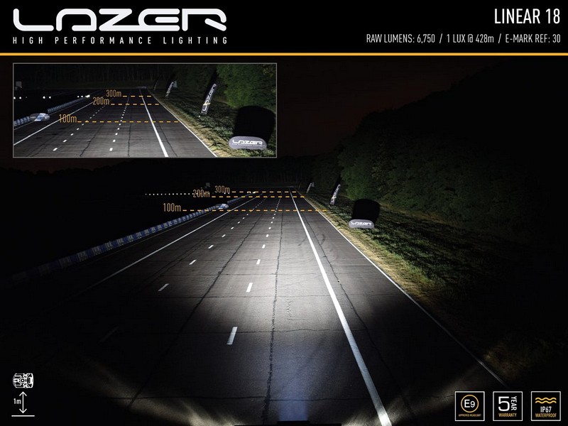 Lazer Linear 18 LED Light Bar for Defender 90/110/130 - Image 5