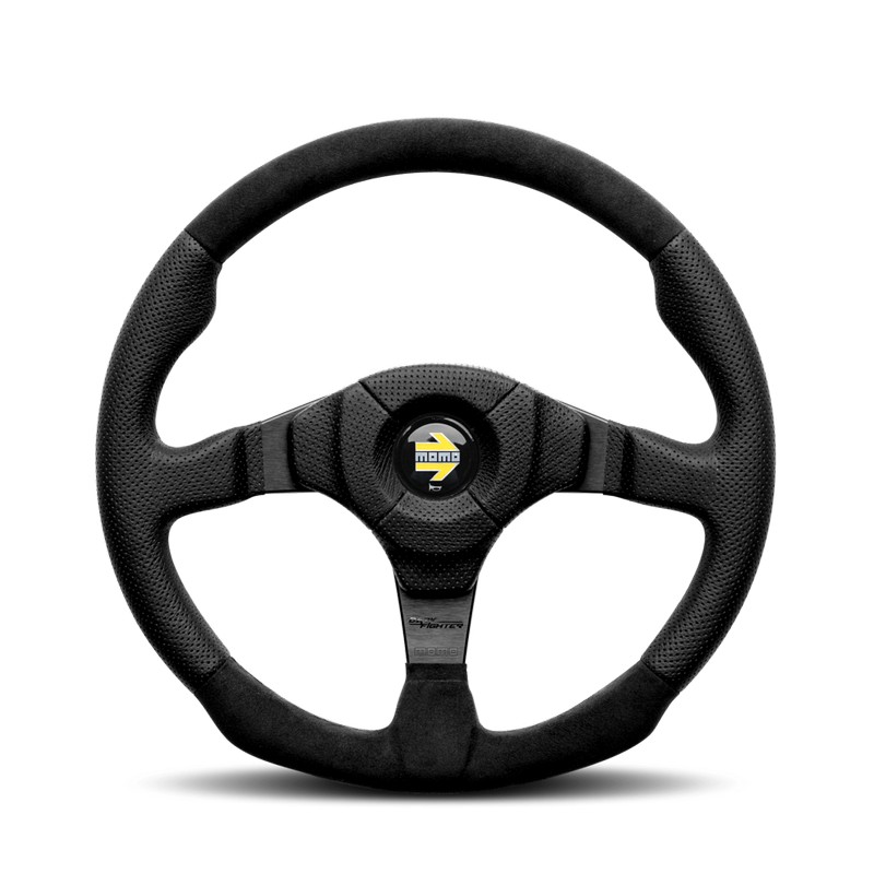 MOMO Dark Fighter Steering Wheel - 350mm for Land Rover Defender