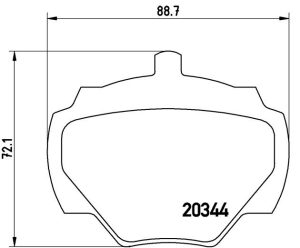 Brembo Brake Pad P 44 001 - Image 2