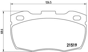 Brembo Brake Pad P 44 005 - Image 2
