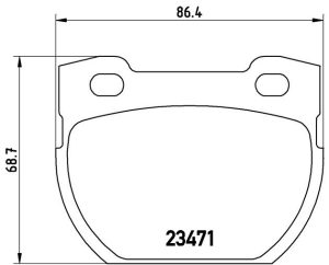 Brembo Brake Pad P 44 006 - Image 2