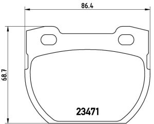Brembo Brake Pad P 44 007 - Image 2