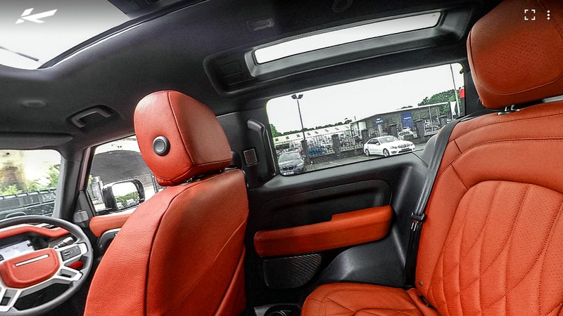 Project Kahn Comfort Leather Interior 360° - Volcanic Orange Tour for 2020+ Defender 90 - Image 4