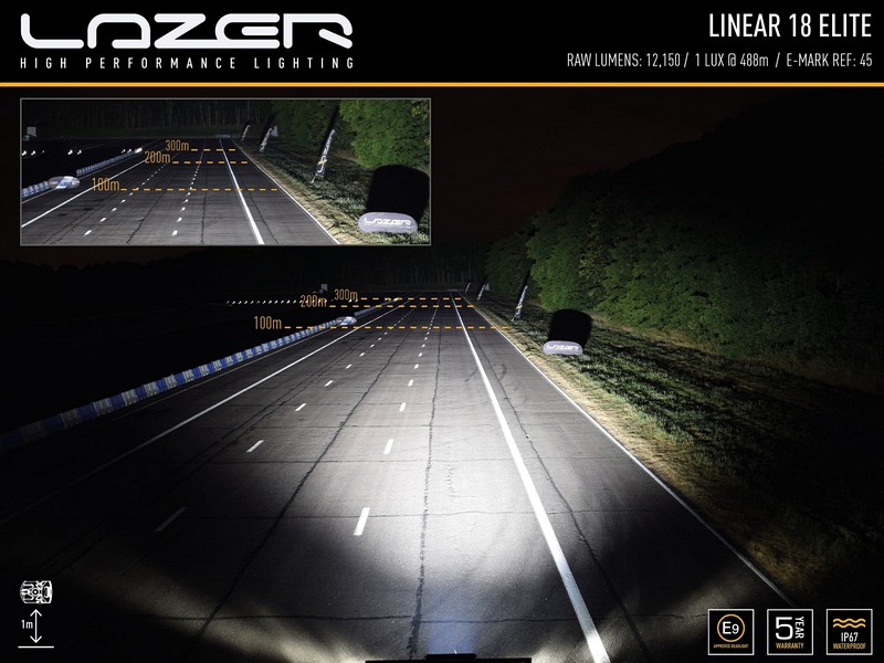 Lazer Linear 18 Elite LED Light Bar for Land Rover Defender 90/110/130 - Image 6