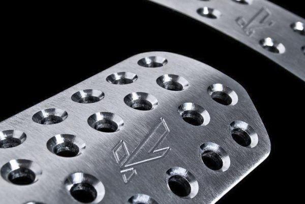 Project Kahn Vented Auto Foot Pedals in Machined Aluminum for 2020+ Defender 90/110/130