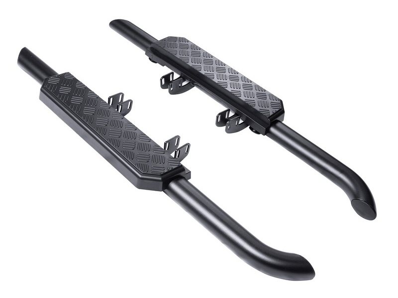 URBAN Black Shadow Side Steps (Chequer Plate) for 2020+ Defender 90