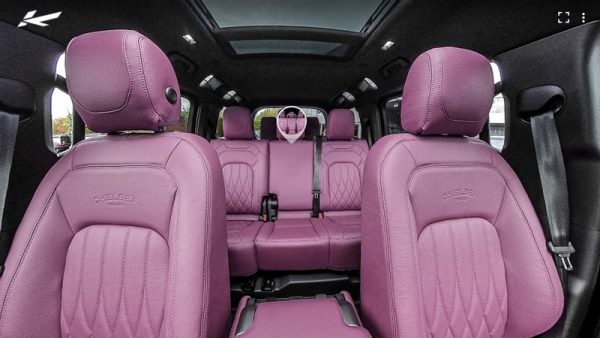 Project Kahn 7 Seats Comfort Leather Interior 360° - Volcanic Pink Tour for 2020+ Defender 110