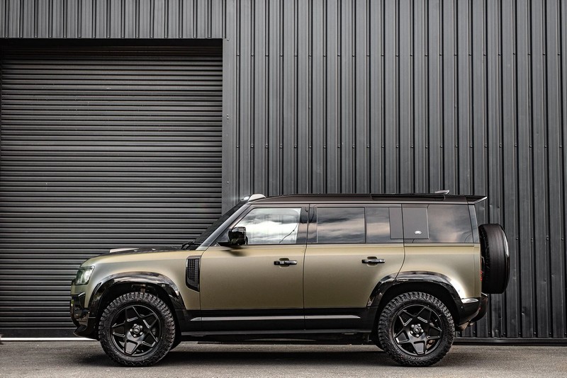 Project Kahn Mondial Retro RS-Forged Light Alloy Wheels - 9x20" Satin Black for 2020+ Defender 90/110/130 - Image 12