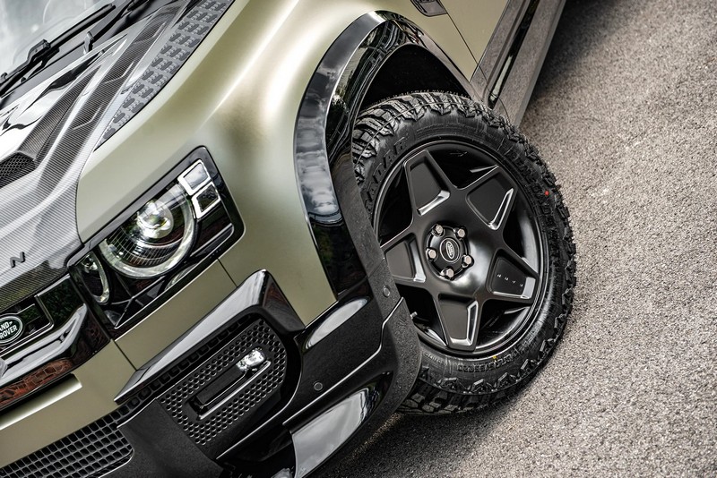 Project Kahn Mondial Retro RS-Forged Light Alloy Wheels - 9x20" Satin Black for 2020+ Defender 90/110/130 - Image 8
