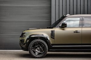 Project Kahn Mondial Retro RS-Forged Light Alloy Wheels - 9x20" Satin Black for 2020+ Defender 90/110/130 - Image 5