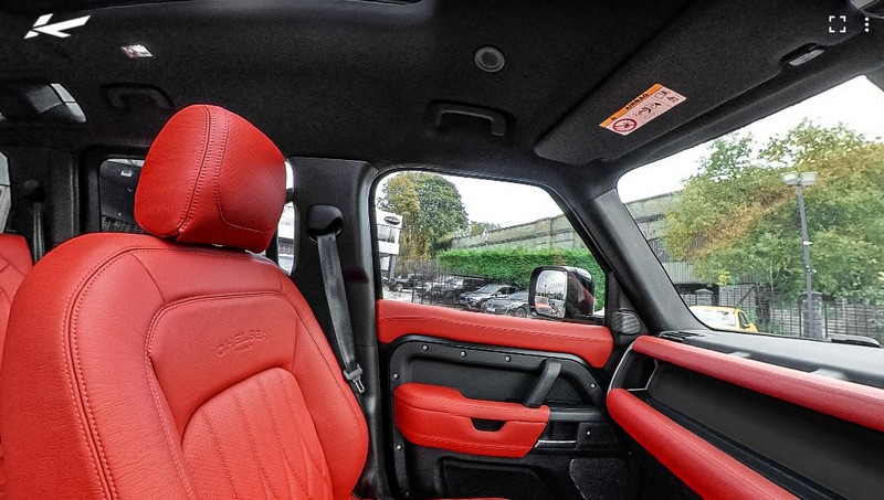 Project Kahn 7 Seats Comfort Leather Interior 360° Tour - Volcanic Red for 2020+ Defender 110 - Image 4