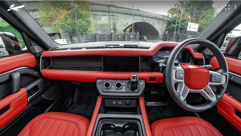 Project Kahn 7 Seats Comfort Leather Interior 360° Tour - Volcanic Red for 2020+ Defender 110 - Image 3
