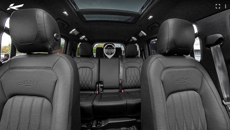 Project Kahn 7 Seats Comfort Leather Interior 360° - Volcanic Black Tour for 2020+ Defender 110