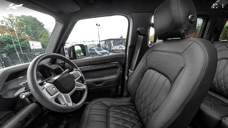 Project Kahn 7 Seats Comfort Leather Interior 360° - Volcanic Black Tour for 2020+ Defender 110 - Image 2