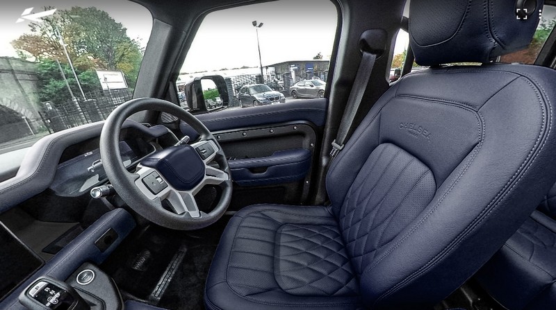 Project Kahn 7 Seats Comfort Leather Interior 360° - Volcanic Blue Tour for 2020+ Defender 110 - Image 2