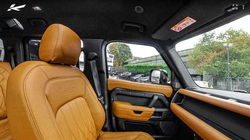 Project Kahn 7 Seats Comfort Leather Interior 360° - Volcanic Yellow Tour for 2020+ Defender 110 - Image 4