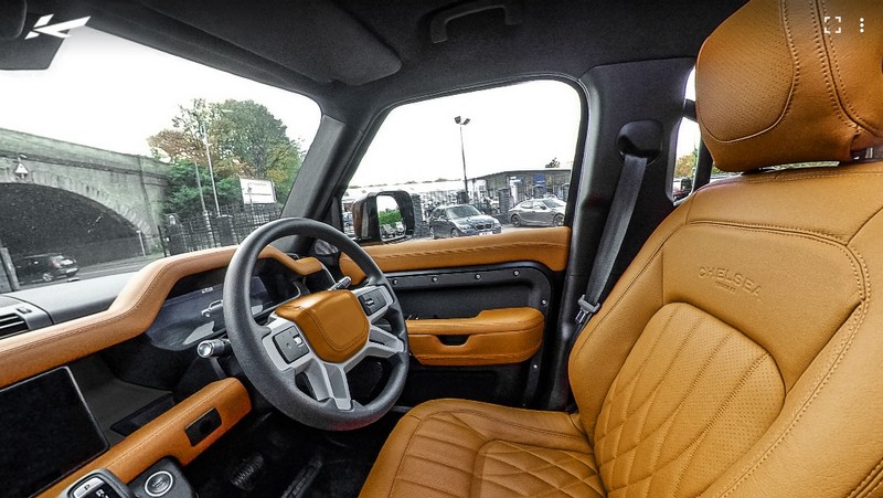 Project Kahn 7 Seats Comfort Leather Interior 360° - Volcanic Yellow Tour for 2020+ Defender 110 - Image 2
