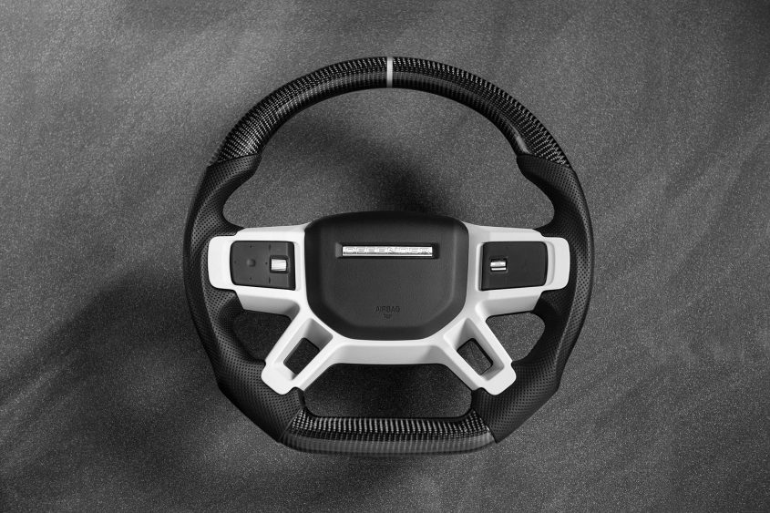 Project Kahn Carbon Steering Wheel for 2020+ Defender 90/110/130
