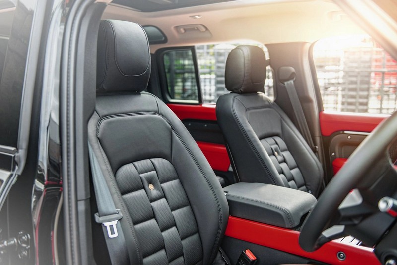 Project Kahn Environment 1: Upper, Middle & Lower Interior - Volcanic Red for 2020+ Defender 110 - Image 6