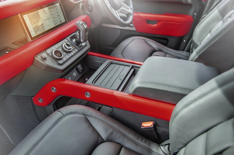 Project Kahn Environment 1: Upper, Middle & Lower Interior - Volcanic Red for 2020+ Defender 110 - Image 4