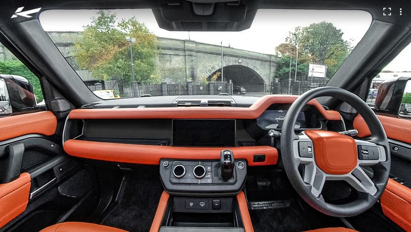 Project Khan 7 Seats Comfort Leather Interior 360° Tour - Volcanic Orange for 2020+ Defender 110 - Image 3