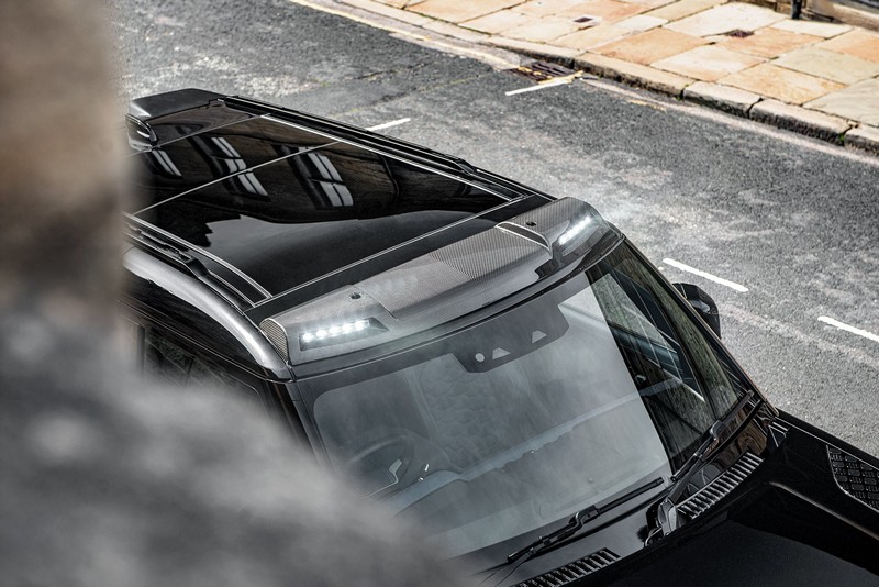 Project Kahn Roof Shield with LED Lights - Carbon for 2020+ Defender 90/110/130