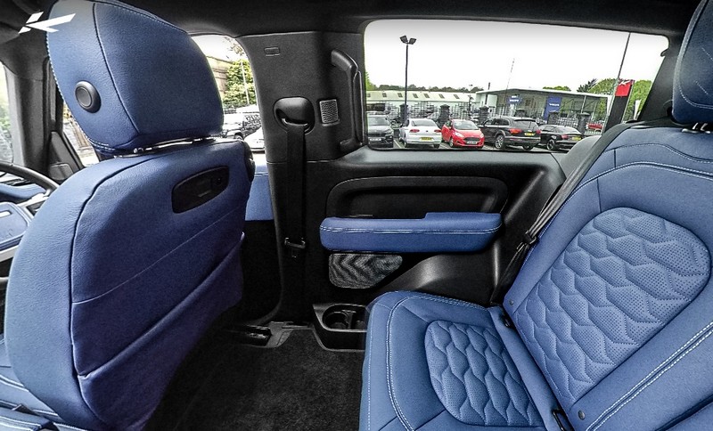 Project Kahn Comfort Leather Interior 360° Tour - Volcanic Blue for 2020+ Defender 90 - Image 2