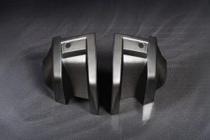 Project Kahn Exposed Carbon Rear Bumper Spats for 2020+ Defender 90/110