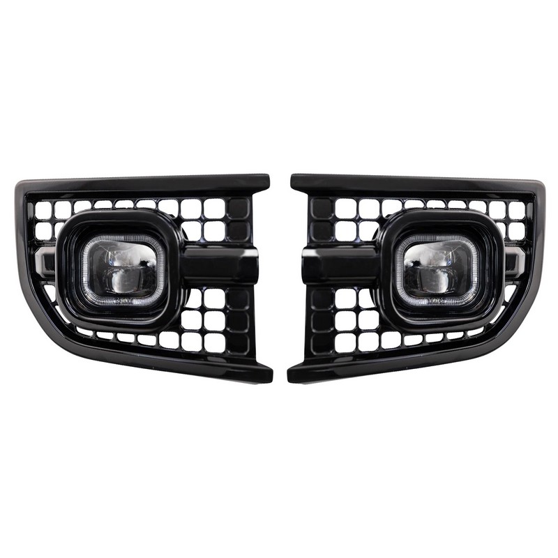 URBAN Front Bumper Intakes with Powercube LED DRL's for 2020+ Defender 90/110/130