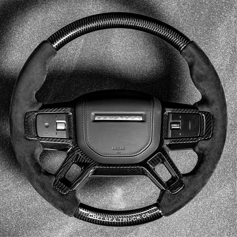 Project Kahn Chelsea Truck Company Full Carbon Steering Wheel for 2020+ Defender 90/110/130