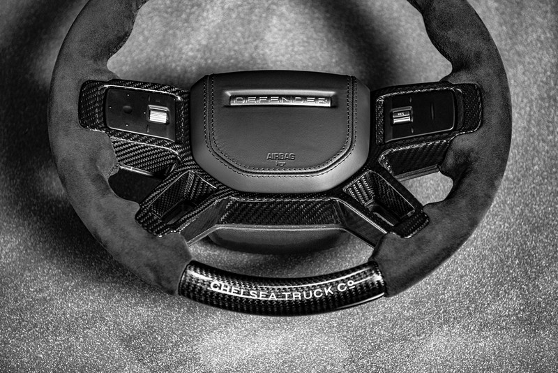 Project Kahn Chelsea Truck Company Full Carbon Steering Wheel for 2020+ Defender 90/110/130 - Image 14