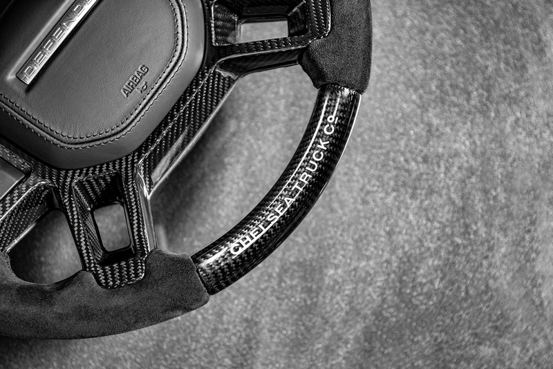 Project Kahn Chelsea Truck Company Full Carbon Steering Wheel for 2020+ Defender 90/110/130 - Image 11