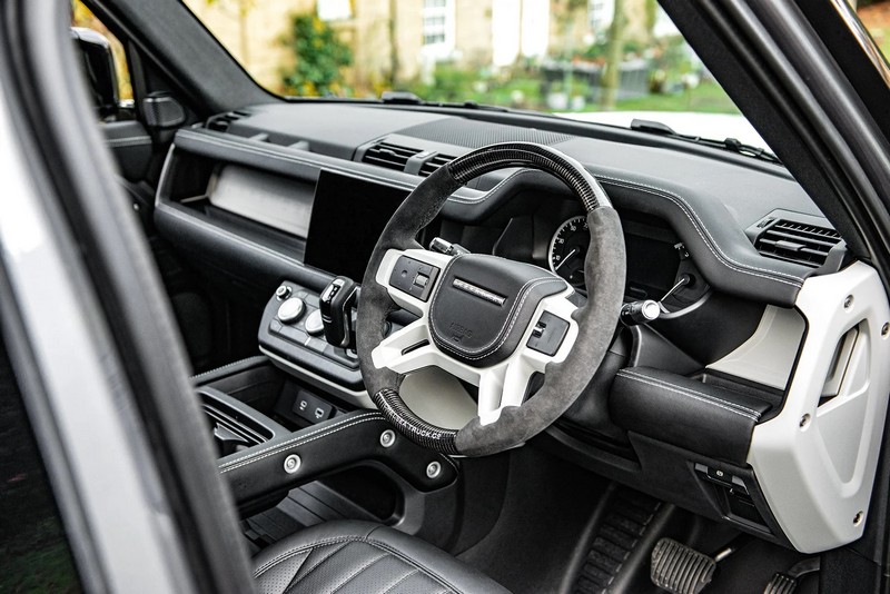 Project Kahn Chelsea Truck Company Full Carbon Steering Wheel for 2020+ Defender 90/110/130 - Image 3