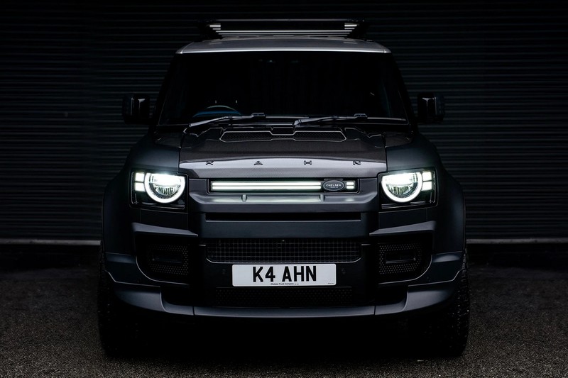 Project Kahn Front Grille with Twin LED Lightbar for 2020+ Defender 90/110/130
