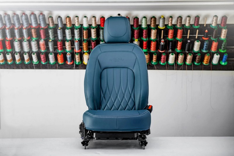 Project Kahn Comfort Leather Interior Volcanic Blue - Designo Design for 2020+ Defender 130