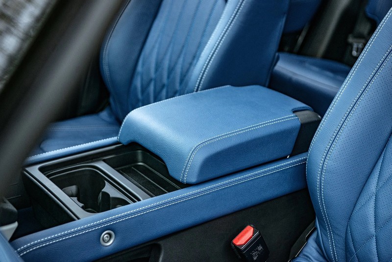 Project Kahn Comfort Leather Interior Volcanic Blue - Designo Design for 2020+ Defender 130 - Image 10