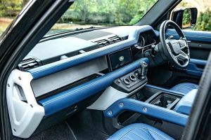 Project Kahn Comfort Leather Interior Volcanic Blue - Designo Design for 2020+ Defender 130 - Image 7