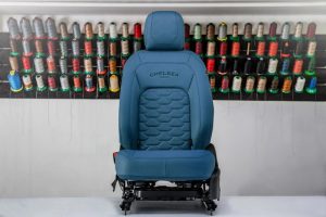 Project Kahn Comfort Leather Interior - Volcanic Blue for 2020+ Defender 110